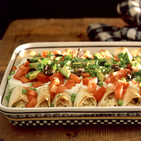 Chicken Enchiladas Recipe | MyRecipes image