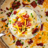 LOADED BAKED POTATO SOUP WITH HAM RECIPES