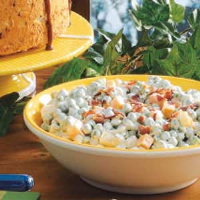 Creamy Pea Salad Recipe: How to Make It - Taste of Home image