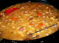 Crock Pot Bean and Ham Soup - Just A Pinch Recipes image