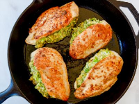 Broccoli-Cheddar Stuffed Chicken Breasts Recipe | Kelly ... image