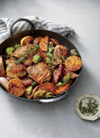 Oven Baked Chicken Thighs with Vegetables | Southern Living image