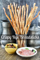 Crispy Rye and Caraway Breadsticks | #BreadBakers | K… image