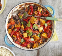 Jerk sweet potato & black bean curry recipe | BBC Good Food image