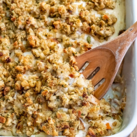 CHICKEN AND RICE CASSEROLE WITH STUFFING TOPPING RECIPES