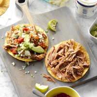 Lime-Chipotle Carnitas Tostadas Recipe: How to Make It image