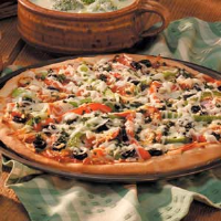 Homemade Pizza Supreme Recipe: How to Make It image