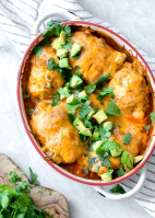 Enchilada Chicken Roll-Up Recipe - Skinnytaste image