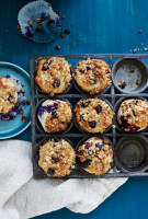 Blueberry-Sour Cream Muffins Recipe | MyRecipes image