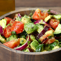 Cucumber, Tomato, And Avocado Salad Recipe by Tasty image
