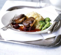 Pan-fried venison with blackberry sauce - BBC Good … image