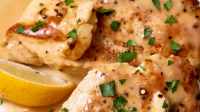 Recipe: Slow Cooker Lemon-Garlic Chicken Breast | Kitchn image