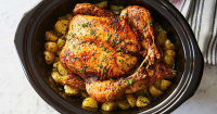 Slow-Cooker Whole Chicken with Potatoes - PureWow image