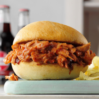 Slow-Cooker Barbecue Pulled Pork Sandwiches - Taste of Ho… image