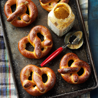Soft Giant Pretzels Recipe: How to Make It - Taste of Home image