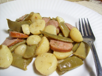 Smoked Sausage, Green Beans, and Potatoes Recipe - Food.co… image