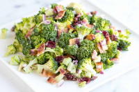 Easy Creamy Broccoli Salad with Bacon - Inspired Taste image