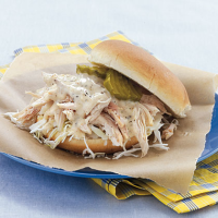 Pulled Chicken sandwiches & White Barbecue Sauce Recipe … image