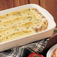White Sauce Lasagna Recipe: How to Make It - Taste of Home image