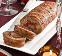 Chestnut & cranberry roll recipe - BBC Good Food image