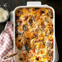 Baked Spaghetti Recipe: How to Make It - Taste of Home image