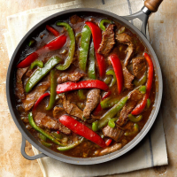 Quick Pepper Steak Recipe: How to Make It - Taste of Home image