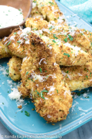 Quick and easy Air Fryer Garlic Parmesan Chicken Tenders image