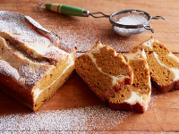Cheesecake-Stuffed Pumpkin Bread Recipe | Food Network ... image