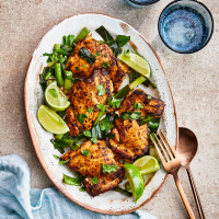 One-Pan Cilantro-Lime Chicken Recipe | EatingWell image