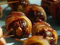 Bacon-Wrapped Dates Stuffed with Cream Cheese and Almon… image