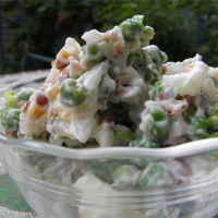 RECIPE FOR PEA SALAD WITH BACON RECIPES