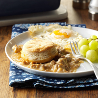 Make-Ahead Biscuits & Gravy Bake Recipe: How to Make It image