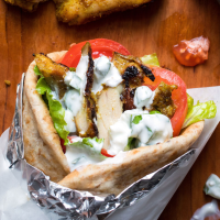 Chicken Shawarma with Yogurt Sauce Recipe - EatingWell image