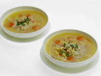 Lemon Chicken Soup with Spaghetti Recipe | Giada De ... image