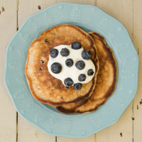 Blueberry-Pecan Pancakes Recipe | EatingWell image