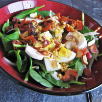 Spinach Salad with Warm Bacon-Mustard Dressing Reci… image