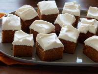 Spiced Pumpkin Bars with Cream Cheese Icing Recipe | F… image