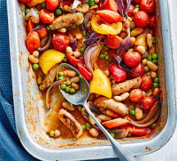 Sausage & white bean casserole recipe | BBC Good F… image