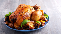 Garlic Roast Chicken Recipe - Real Simple image