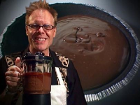 Moo-Less Chocolate Pie Recipe | Alton Brown | Food Network image