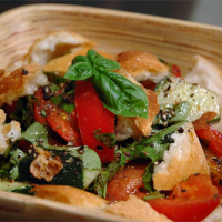 Mid-Summer Italian Bread Salad Recipe | Allrecipes image
