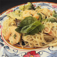 Angel Hair Pasta with Garlic Shrimp and Broccoli - Allrecipes image