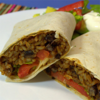 Black Bean and Rice Burritos Recipe | Allrecipes image