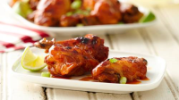 Slow-Cooker Buffalo-Barbecue Chicken Wings Recipe ... image