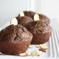 Chocolate Chocolate Chip Nut Muffins Recipe | Allrecipes image