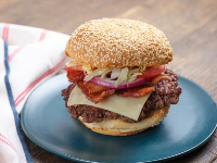 The Best Bacon Cheeseburger Recipe | Food Network Kitche… image