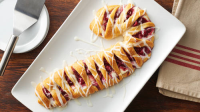 Raspberry-Cream Cheese Candy Cane Crescent Danish Recipe ... image