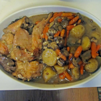 Braised Rabbit with Mushroom Sauce Recipe | Allrecipes image