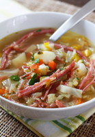 Corned Beef and Cabbage Soup Recipe - Skinnytaste image
