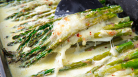 Best Baked Asparagus Recipe - How to Make Cheesy Baked ... image